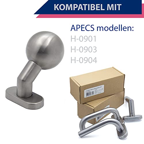 APECS Türknauf Edelstahl matt nicht drehbar 0972