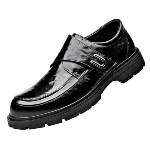 Men's Business Casual Oxford Shoes Soft Leather Breathable Lace Up British Style Formal Work Dress Shoes for Office Daily