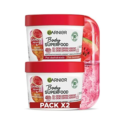 Garnier Body Superfood Pack Crema Corporal Hidratante con Sandía y Ácido Hialurónico 2x380ML Cover