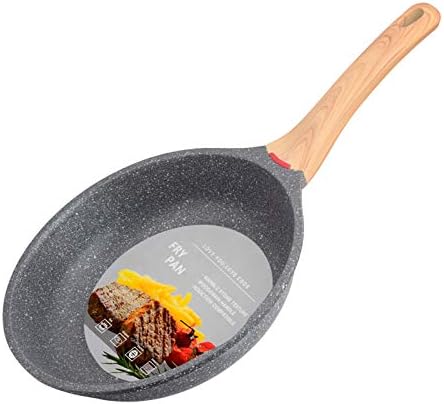 hansubute Nonstick Induction Stone Frying Pan with Soft Touch Handle,Children Protection Function (8inch)
