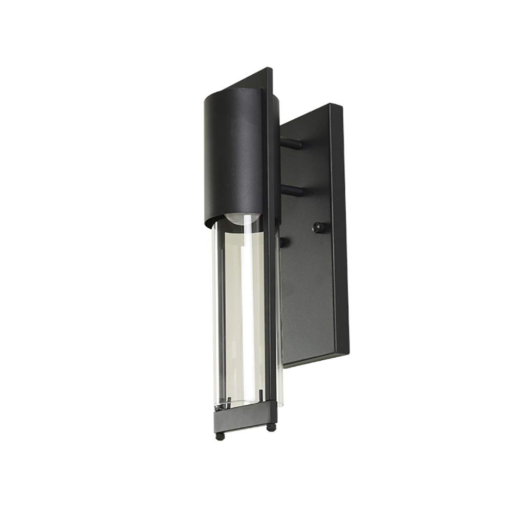 HynJGih Outdoor wall lamp Outdoor Hanging wall lamp Waterproof Garden Light Corridor Aisle Balcony Light Terrace Light(Schwarz,A (Warm Light))
