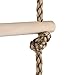 HAPPY PIE PLAY&ADVENTURE Playground Climbing Wooden Rope Ladder for Kids Indoor/Outdoor-64 Inch Length