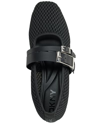 DKNY Womens Dade Mesh Ballet Flat with Belt Detail2