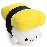 Missley Comida Japonesa Almohada Sushi Cute Cojín Plush Toy Almohada Encantadora para Dormir Decoración (Amarillo)
