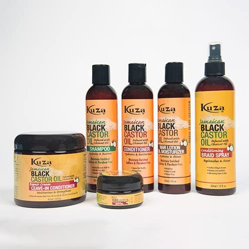 Kuza Naturals żel z jamajskim czarnym olejem rycynowym przeciw łamaniu, 56 g