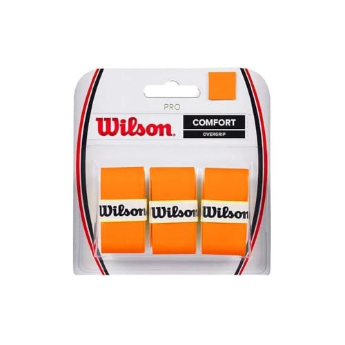 Wilson Sobreempuñaduras Pro, Lote de 3 unidades, Naranja, WRZ470820