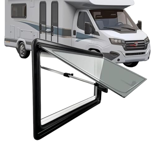 ZHANGshouf RV Caravan Roof Window, Push out RV Window, RV Exit Window, Caravan Camper Trailer External Push Window, RV Camper Windows Vent Hatch for Motorhomes Caravans Campers Trailers,900x900mm