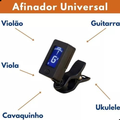 Afinador Digital Para Violão Guitarra Baixo Violino Cavaco