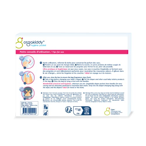 orgakiddy Diaper Bag Beige Powder, 50 count (Pack of 1) - Image 2