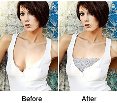 Boao 4 Pieces Women Lace Bandeau Bra Tube Top Cleavage Cover Elastic Strapless No Sponge Pad No Underwire Bra for Daily Favor - Image 5