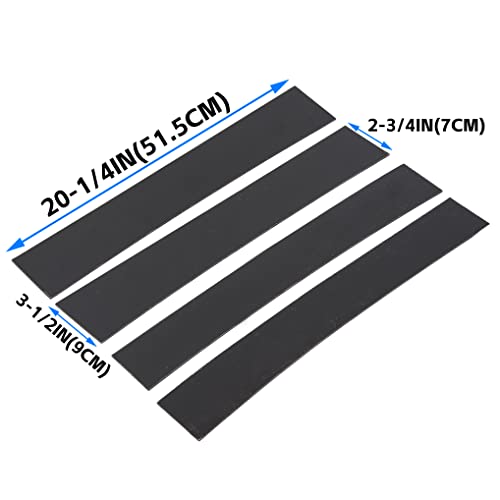 Kuafu Pillar Post Molding Trim Cover Compatible With 2007-2014 Cadillac Escalade Door Pillar Applique Glossy Black 4Pcs #TOP2