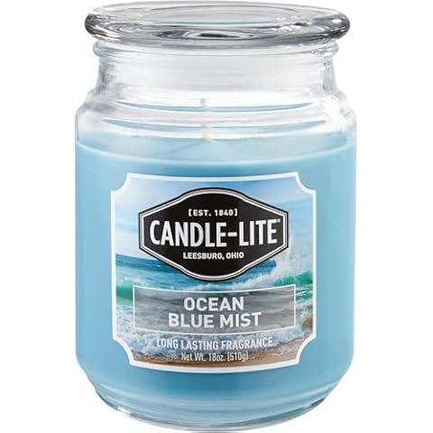 Candle-lite Ocean Blue Mist Aromatherapy Candle Cover