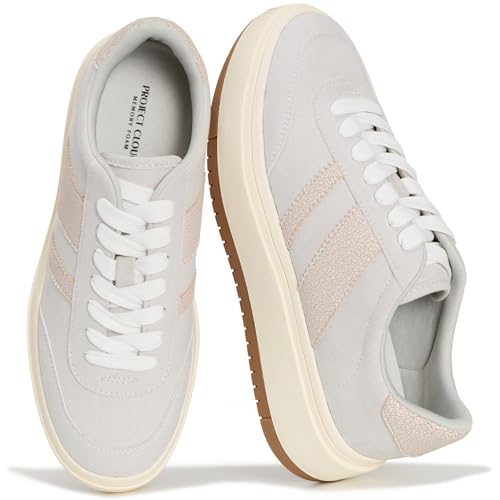 Image of Project Cloud Platform Sneakers for Women - Lightweight Memory Foam Insole Womens Sneakers - Non-Slip Fashion Sneakers for Women Footwear - Women's Fashion Platform Shoes (Nita)