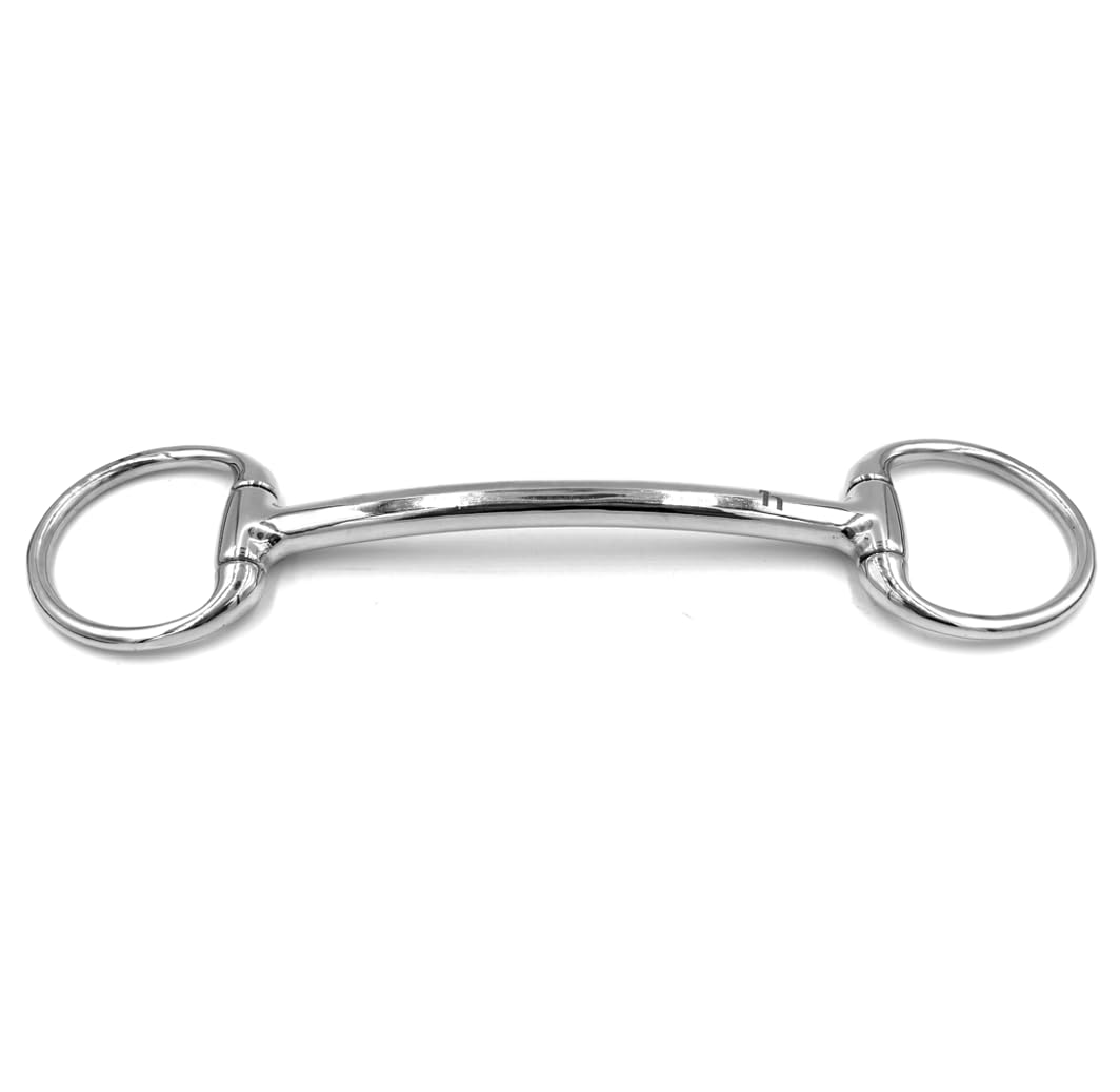 Equine Smile ES0155 Olive Head Bar Bit Stainless Steel Ring Diameter 55 mm Bit Thickness 14 mm (14.5 cm)
