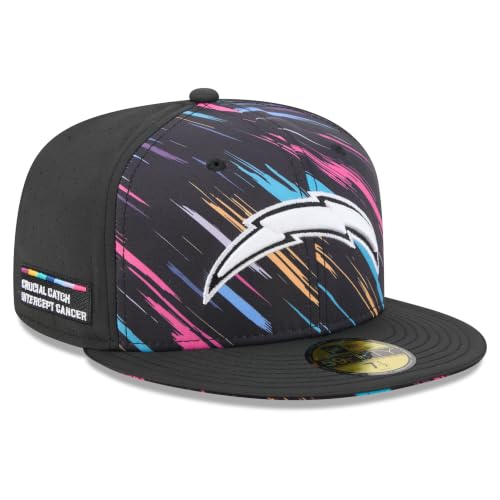 New Era Men's Black Los Angeles Chargers 2026 NFL Crucial Catch 59FIFTY Fitted Hat