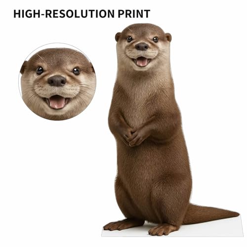 Image of Otter 4FT Life Size Cardboard Cutout - A Fun Animal Standup for Photo Booths, Birthday Parties, and Events