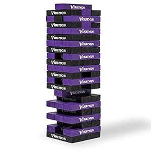 Wild Sports NFL Minnesota Vikings Table Top Stackers 3″ x 1″ x .5″, Team Color