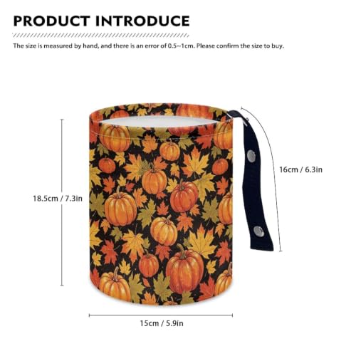 Image of Thanksgiving Turkey Car Trash Can, Cute Car Trash Bag, Hanging Organizer and Storage Bag, Universal Fit for Front Seat, Back Seat, Floor, Headrest