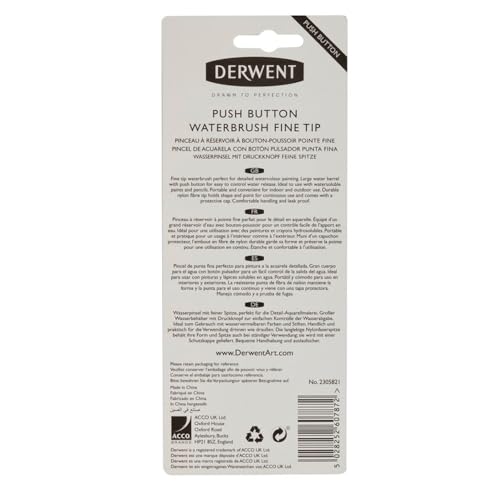 Image of Derwent Push Button Waterbrush Fine Tip