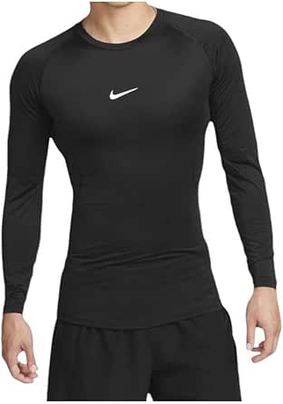 NIKE(ナイキ) Dri-FIT タイト ロングスリーブ フィットネストップ FB7920 ブラック/ホワイト M