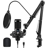 【Langlebiges Armständer-Set】 Studio-Mikrofonständer, Stoßstange und Schreibtisch-Montageklemme bieten Ihnen professionelle Unterstützung für Laptop-PCs, Ihre Stimme wird gut genug gehört in Voice-Overs oder Live-Streams auf YouTube. Perfekt für das Studio und zu Hause.