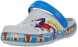 Crocs Kids' Superhero Light Up Clog | Light Up Shoes , Spiderman/Grey, 8 Toddler