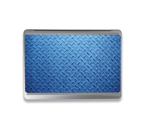 Image of MightySkins Carbon Fiber Skin Compatible with Microsoft Surface Laptop Studio 2 (2023) Full Wrap Kit - Blue Gridiron | Protective, Durable Textured Carbon Fiber Finish | Made in The USA