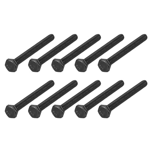 Image of METALLIXITY Hex Head Bolts (1 /4-20 x 3) 20Pcs, 304 Stainless Steel 18-8, Fully Threaded, External Hex Drive, Hex Head Screw Bolt, Black Oxide