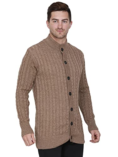 Image of Matelco Mens Woollen Buttoned Sweater Full Sleeves for Winters