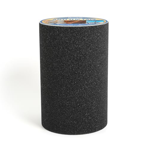 Image of 8 inch x 30Ft Heavy Duty Anti Slip Tape, 80 Grit Grip Tape & Skateboard Grip Tape, All Weather Abrasive Friction for Stairs, Skateboards, Indoor Outdoor, Garage Ramps, Home & Business - Black