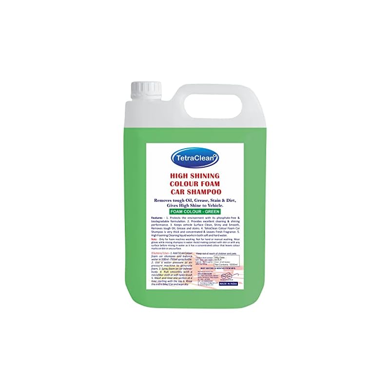 Tetraclean Color Foam Car Shampoo For Machine Wash High Shining And