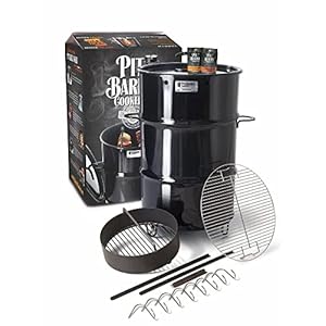 Pitbarrelcookerclassicpackage185inchdrumsmokerporcelaincoatedsteelbbqgrillincludes8hooks2hangingrodsgrillgrateandmore Urban Country Home Decor Pit barrel cooker classic package 185 inch drum smoker porcelain coated steel bbq grill includes 8 hooks 2 hanging rods grill grate and more urban country home decor