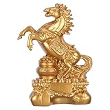 Savoir-Faire Artistique: La figurine capture avec précision l’agilité et la force du cheval dans un style chinois traditionnel, apportant une touche élégante et à votre décoration intérieure