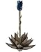 Desert Steel Blue Agave – Metal Cactus Tiki Torch – Large