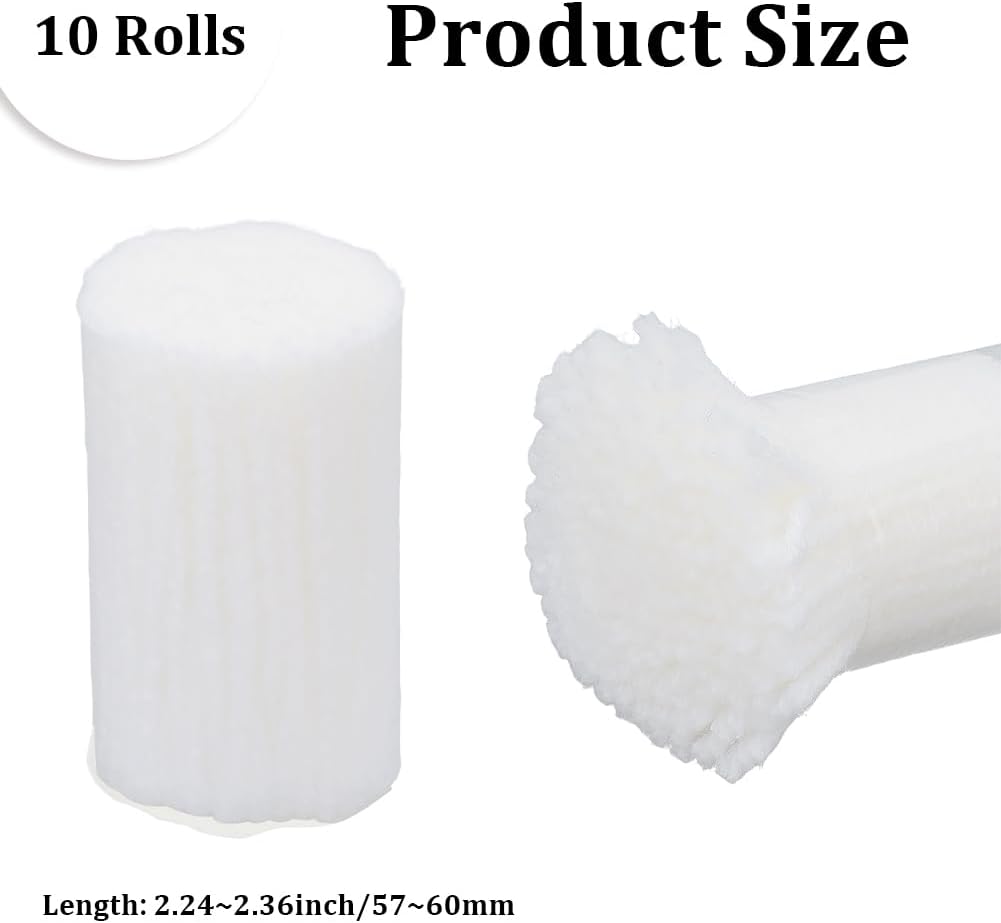 10 Rolls White Latch Hook Rugs Yarn Set Carpet Embroidery Precut Soft Lightweight Acrylic Rug Yarn Making Crochet Bundles Kit Bulk for Adults Beginners Tapestry DIY Crafts Cushion Knitting
