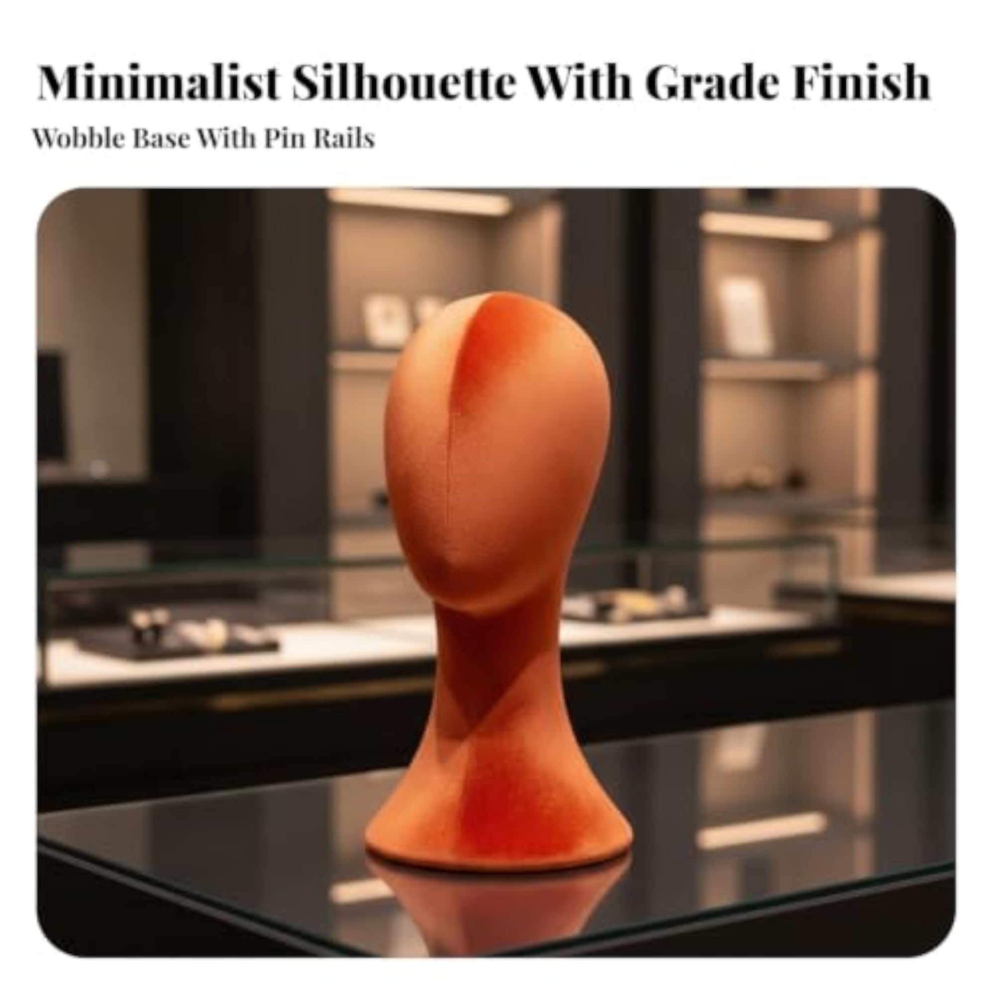 Pin-Friendly Head Form with Flared Base