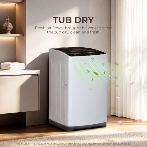 Image of Haier 6 kg 5 Star Oceanus Wave Drum Washing Machine Fully Automatic Top Load (HWM60-AEN, Moonlight Silver)