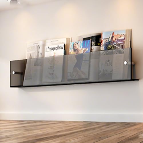 Libreria da parete in acrilico per piccoli spazi, regolabile, da