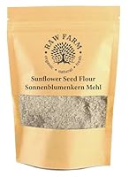 1kg Sonnenblumenkerne Mehl - fettarm, glutenfrei, sojafrei, zum Backen - Raw Farm