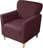 Vista 26 de XMAYODS Funda elástica para silla de club, fundas para silla de bañera, funda suave para sillón, protector de muebles extraíble, funda para silla