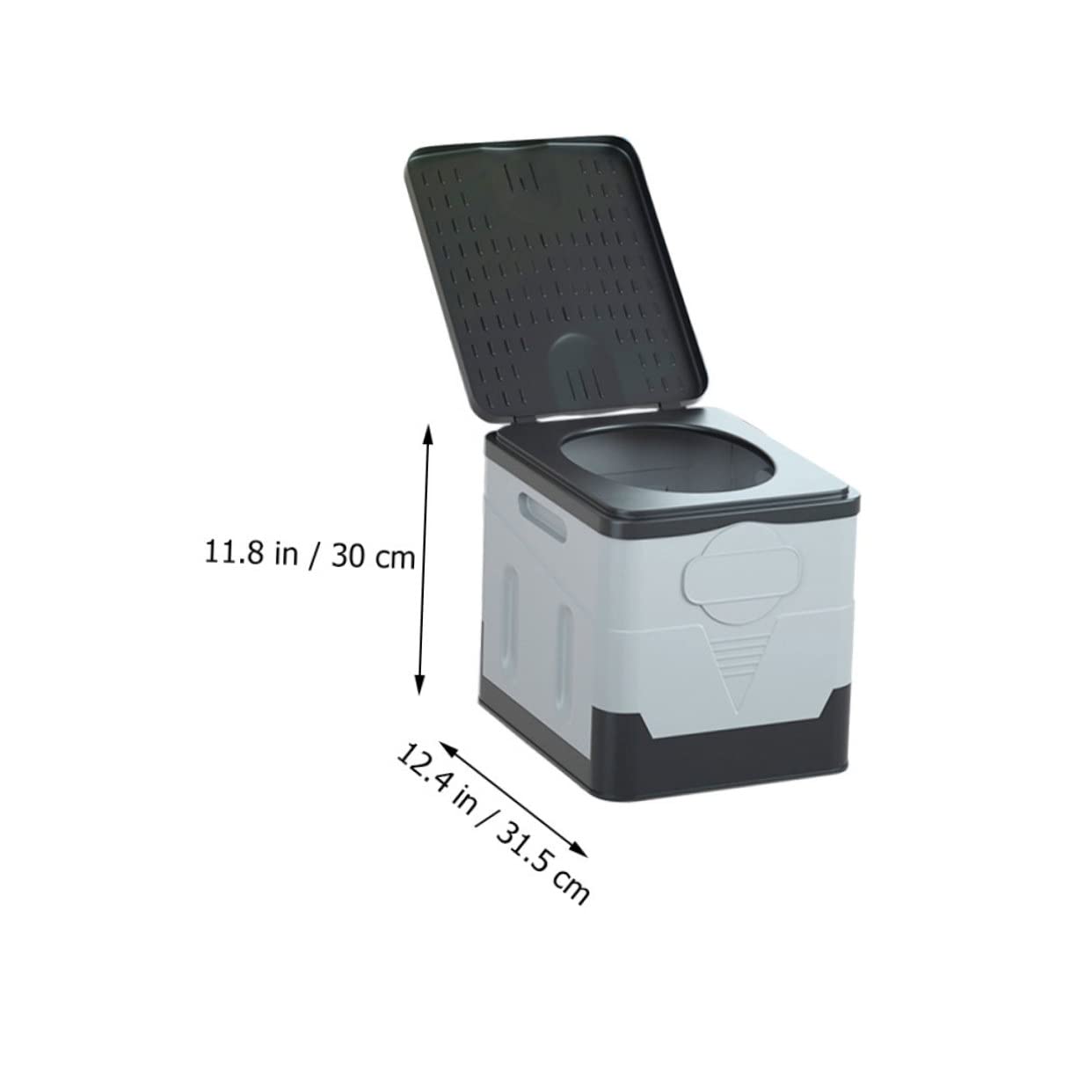 Mikinona Tragbare Faltbare Toilette aus Pp mit Tragkraft Mobile Campingtoilette für Notfälle und Outdoor Einsätze Platzsparend und Robust für Unterwegs