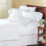 SRP Linen 100-Percent Cotton Percale 600-Thread-Count Super Soft Hotel Bed Sheet Set With Bonus Pillowcases Emperor/Wyoming King Solid White Fit Up to 19' inches Extra Deep Pocket with Heavy Fabric With Wholesale Price