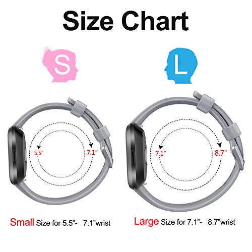 Image of AK Sports Bands Compatible for Fitbit Versa /Versa 2 /Versa SE, Soft Multi-Colors Wristbands for Fitbit Versa Lite Smart Watch Women Men