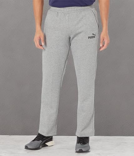 PUMA mens Essentials Fleece Sweatpants, Medium Gray Heather, Large US3