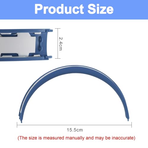 Solo4 Replacement Top Headband Foam Cushion Pad for Beats Solo 4 Headphones | Soft and Comfortable Rubber Foam Headband Repair Parts Accessories, Memory Foam Silicone Rubber Headband Cushion-Slate Blue miniatura 4