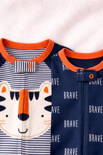 Image of TuddyBuddy 100% Cotton Multi Color Zipper Romper Sleepsuit /Romper /Jumpsuit for Baby Boy & Baby Girl