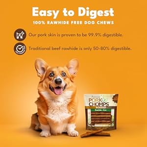 Pork Chomps Roasted Pork Skin Dog Chews, 6-inch Twists, 15 Count Pork Chomps Roasted Pork Skin Dog Chews 6 inch Twists 15 Count