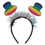 Didiseaon Buntes Stirnband mit Hutdesign für Mädchen Party Haaraccessoire Leicht und Bequem Modisch für Kostüm und Alltag Geeignet