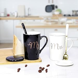 Mrandmrsgiftsengagementanniversaryweddinggiftsforcouplenewlywedscouplemugsset14ozchristmasvalentinesbridalshowerpresentsforbridehimhertype1 Urban Country Home Decor Mr and mrs gifts engagement anniversary wedding gifts for couple newlyweds couple mugs set 14oz christmas valentines bridal shower presents for bride him her type 1 urban country home decor
