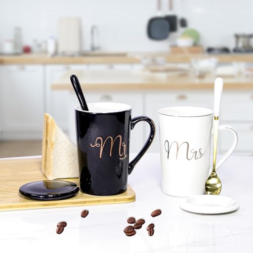 Mrandmrsgiftsengagementanniversaryweddinggiftsforcouplenewlywedscouplemugsset14ozchristmasvalentinesbridalshowerpresentsforbridehimhertype1 Urban Country Home Decor Mr and mrs gifts engagement anniversary wedding gifts for couple newlyweds couple mugs set 14oz christmas valentines bridal shower presents for bride him her type 1 urban country home decor